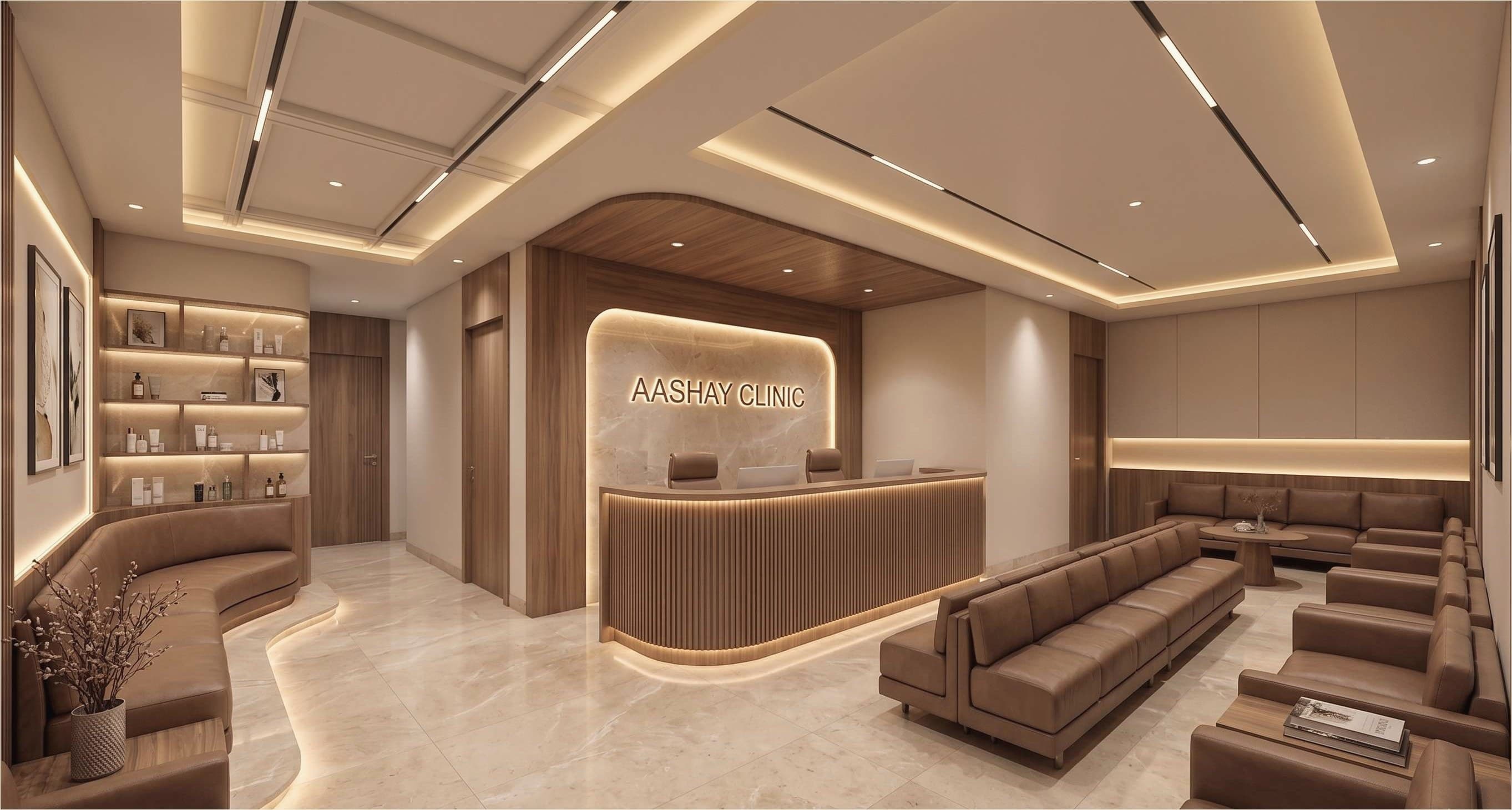 Aashay Clinic Interior — Reception & Waiting Area