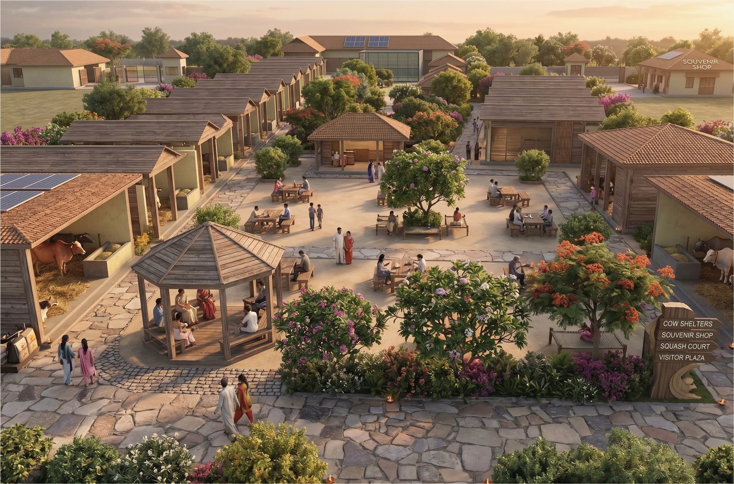 Gaushala & Visitor Experience Centre — Central Plaza