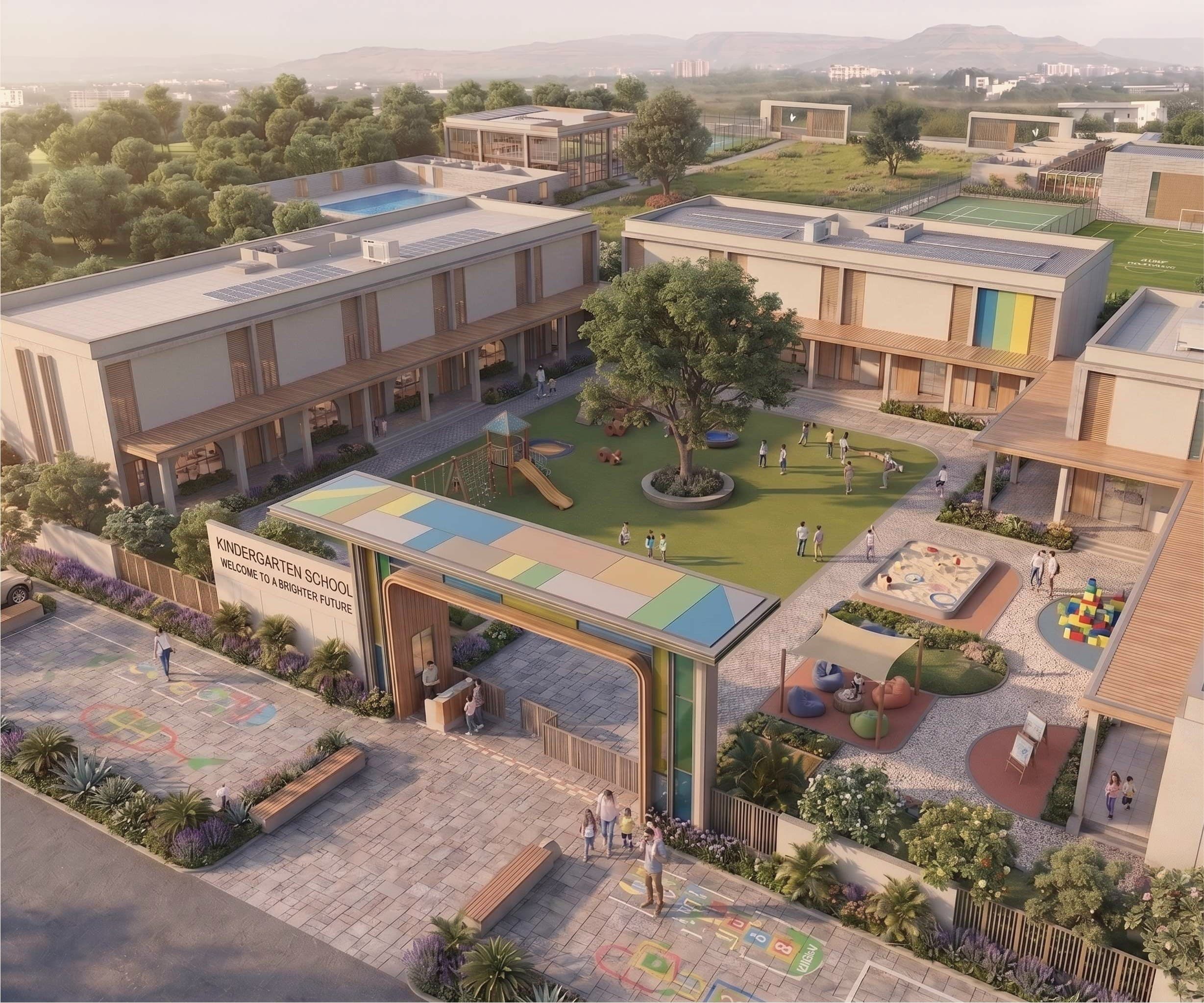 Kindergarten School & Sports Campus — Wagholi, Pune