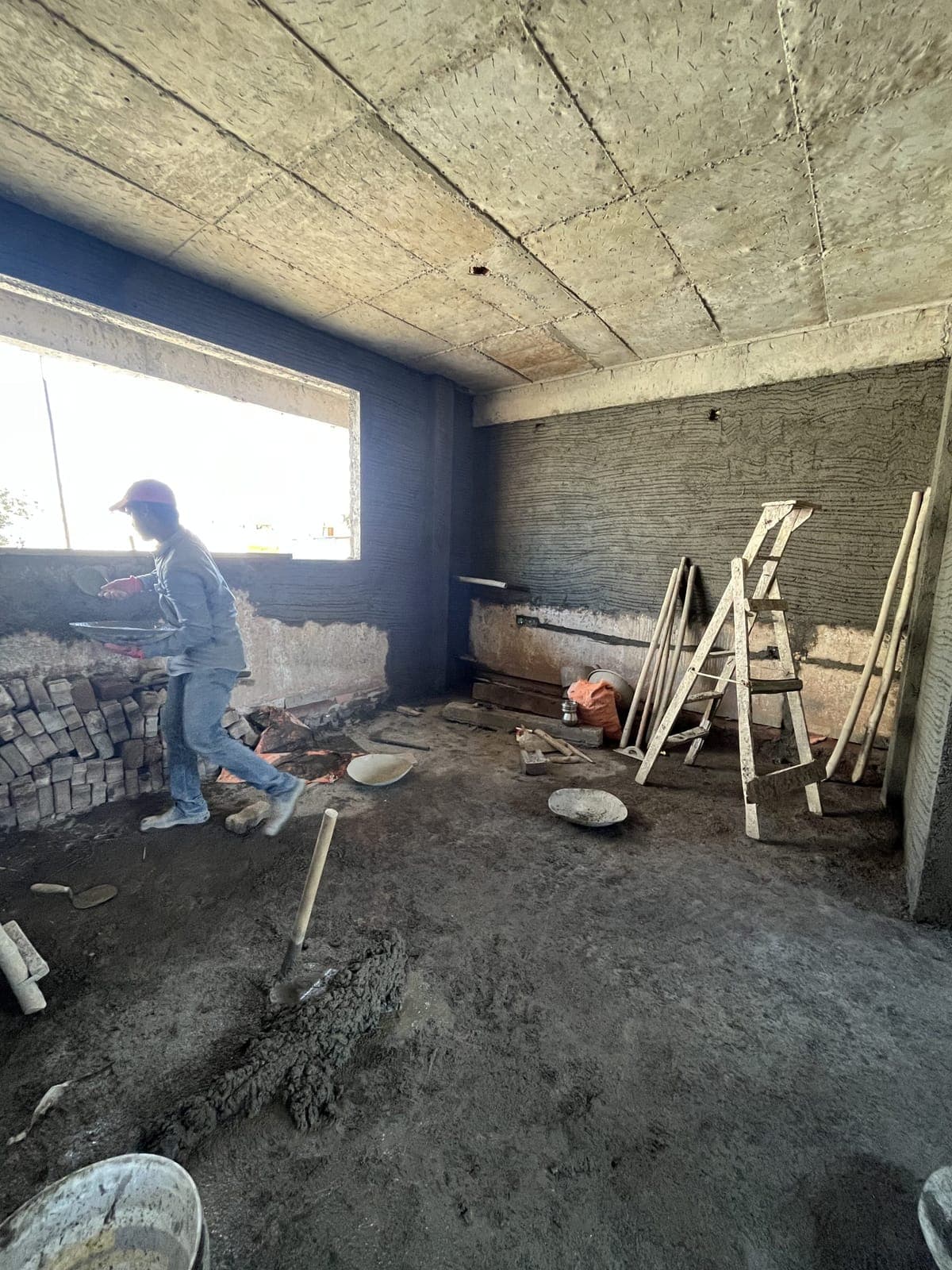 Interior strip-out — Padale House, Kalewadi, Pune