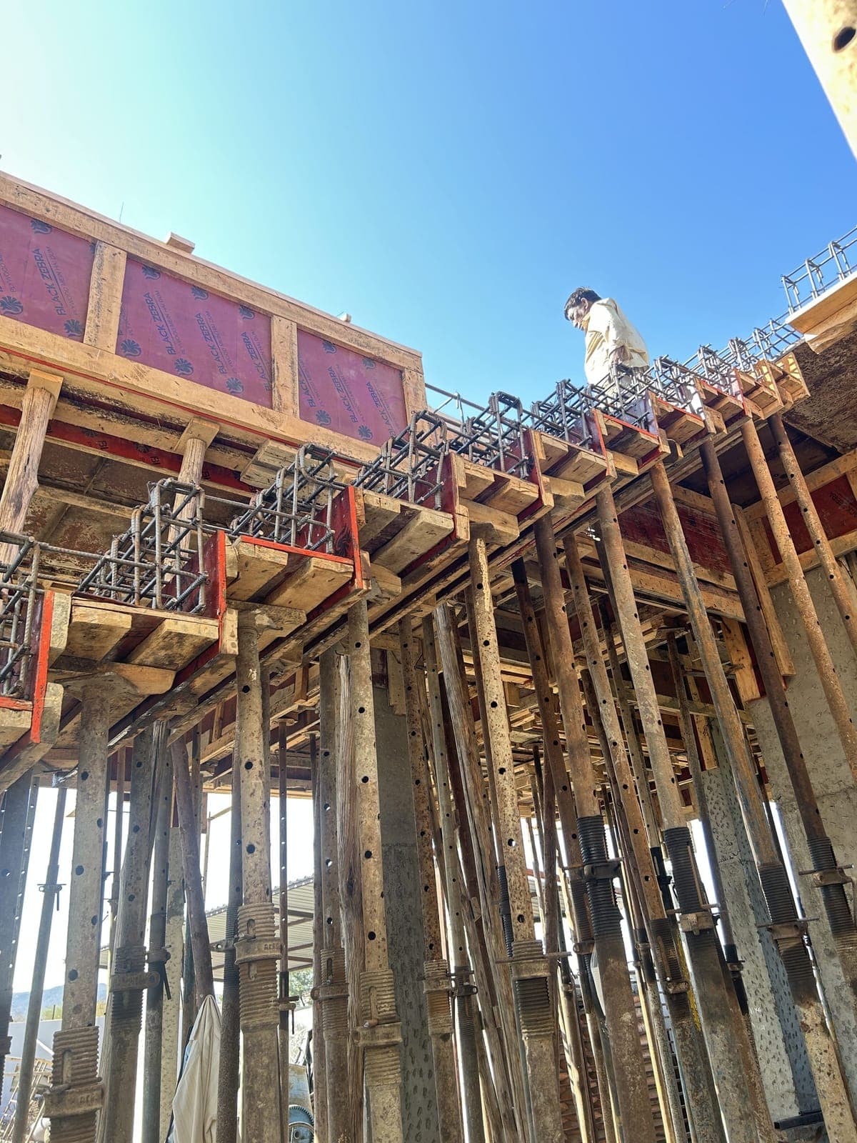 Slab formwork & props — Shirwal Residence, Shirwal, Satara